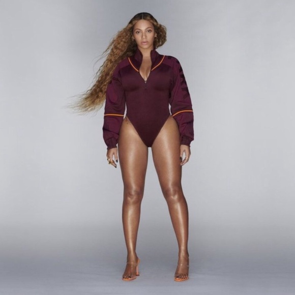 Ivy Park x Adidas Beyoncé Maroon Bodysuit medium NWT - Picture 1 of 9